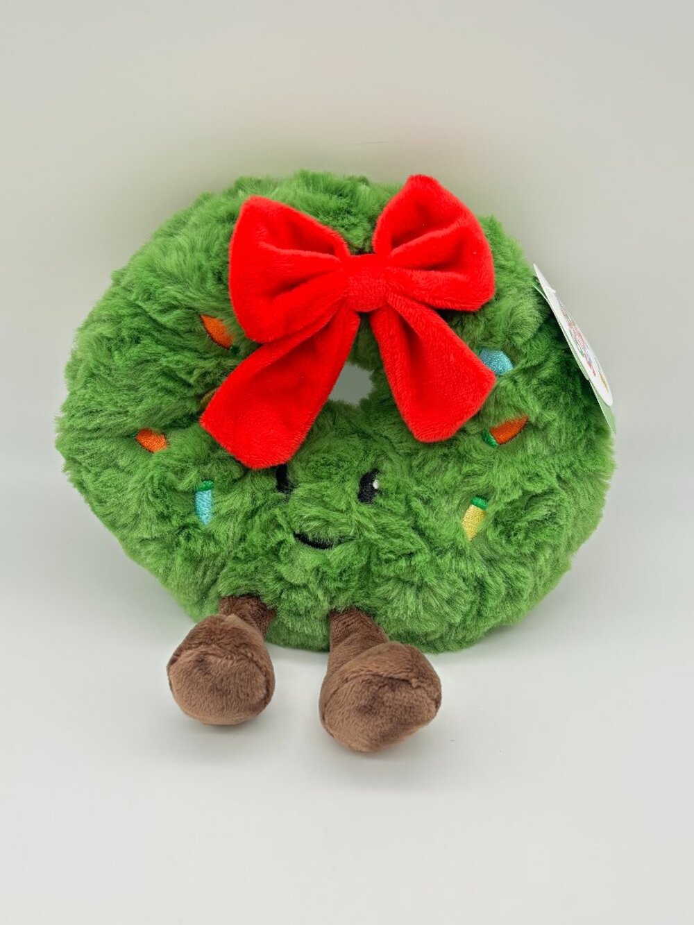 Gigglescape 7" Wreath Christmas Holiday Themed Soft Plush Toy